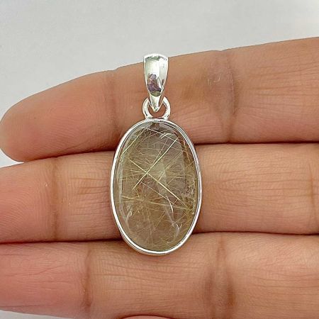 Golden Rutile Pendant
