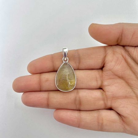 Golden Rutile Pendant