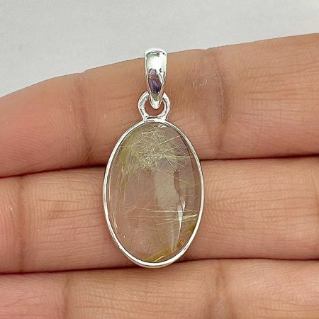Golden Rutile Pendant