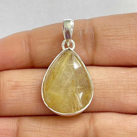 Golden Rutile Pendant