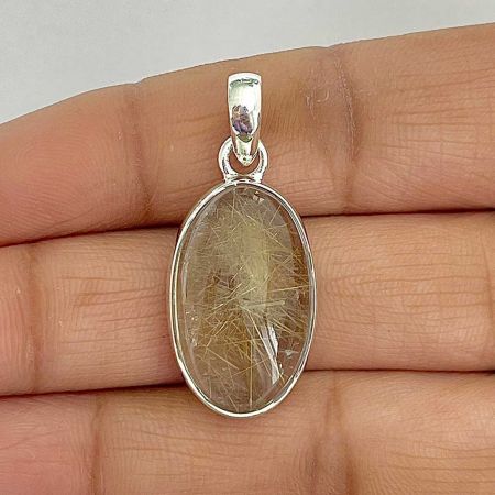 Golden Rutile Pendant