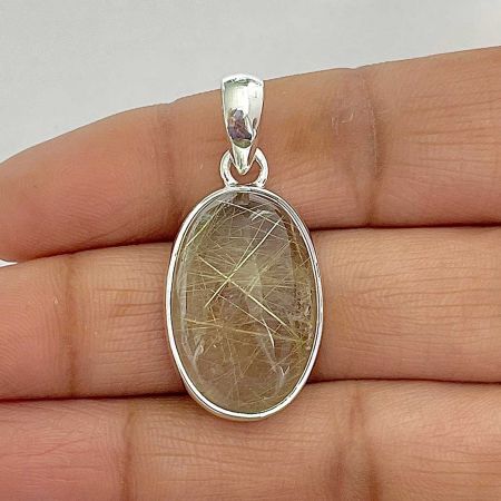 Golden Rutile Pendant