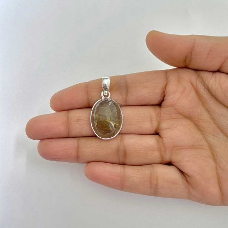Golden Rutile Pendant
