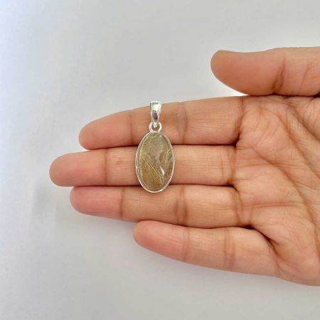 Golden Rutile Pendant