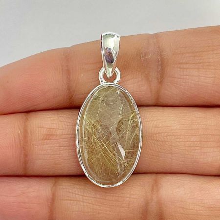 Golden Rutile Pendant