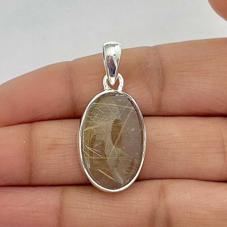Golden Rutile Pendant
