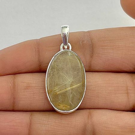Golden Rutile Pendant