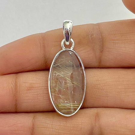 Golden Rutile Pendant