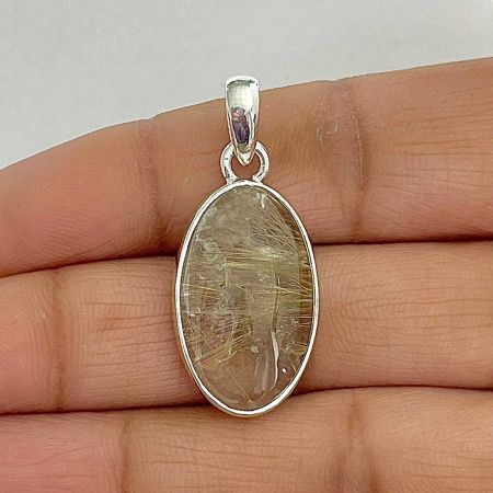 Golden Rutile Pendant