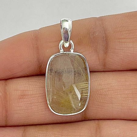 Golden Rutile Pendant