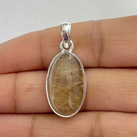 Golden Rutile Pendant