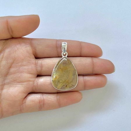 Golden Rutile Pendant