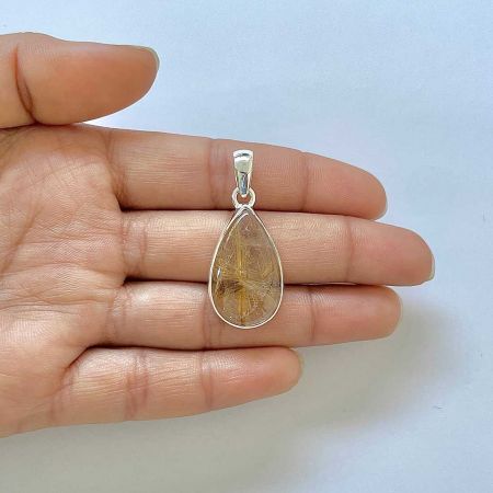 Golden Rutile Pendant