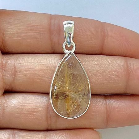 Golden Rutile Pendant