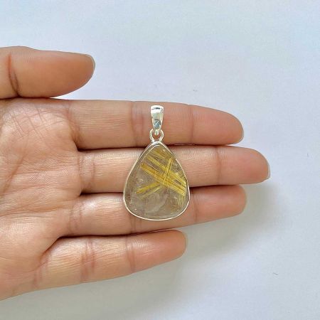 Golden Rutile Pendant