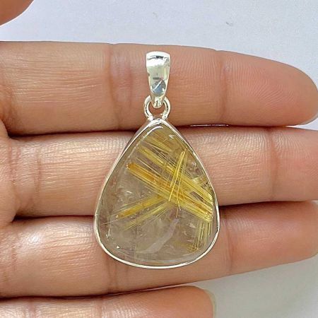 Golden Rutile Pendant