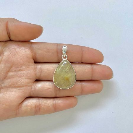 Golden Rutile Pendant