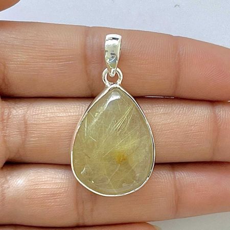 Golden Rutile Pendant