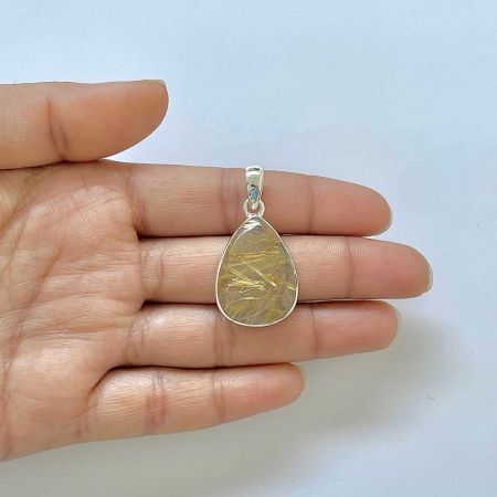 Golden Rutile Pendant