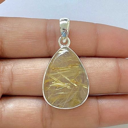 Golden Rutile Pendant