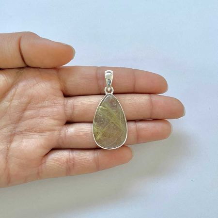 Golden Rutile Pendant