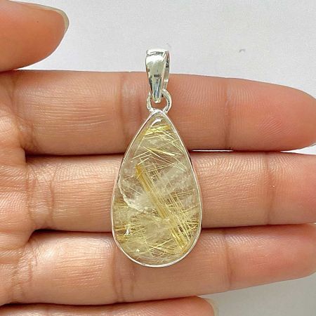 Golden Rutile Pendant