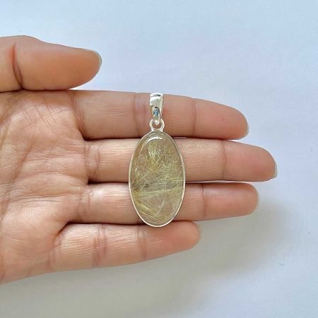 Golden Rutile Pendant