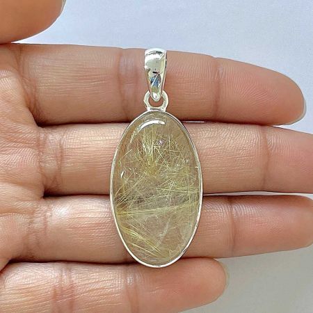Golden Rutile Pendant