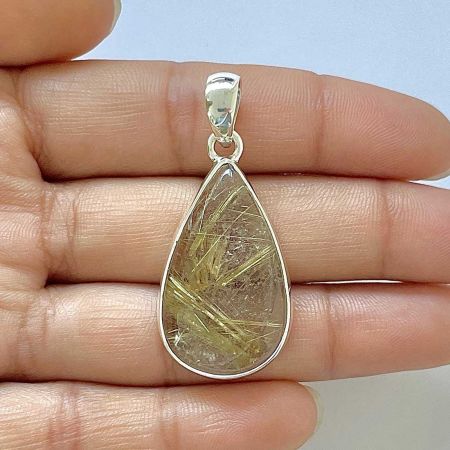Golden Rutile Pendant
