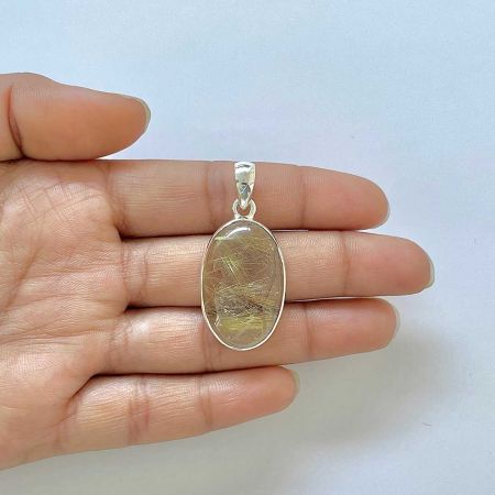 Golden Rutile Pendant