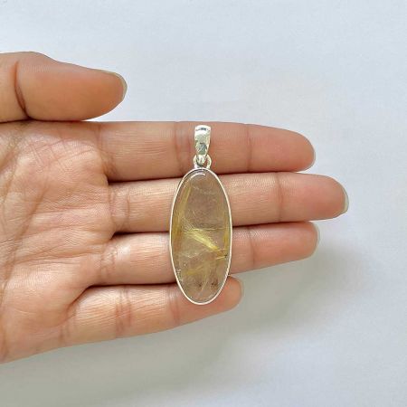 Golden Rutile Pendant