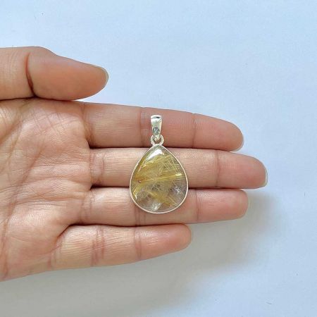 Golden Rutile Pendant