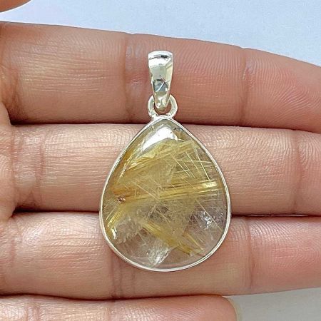 Golden Rutile Pendant