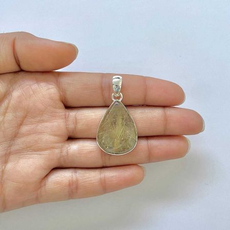 Golden Rutile Pendant