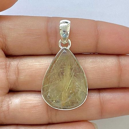 Golden Rutile Pendant