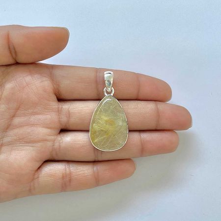 Golden Rutile Pendant