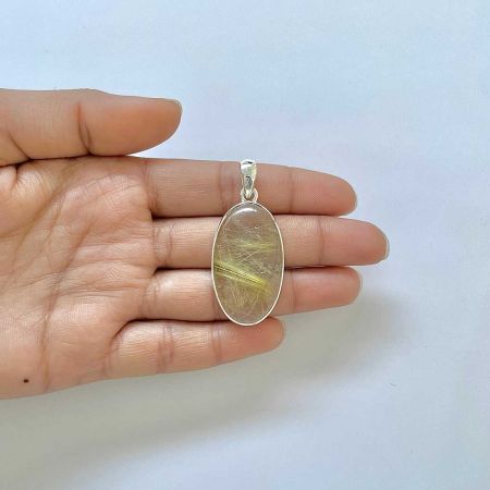 Golden Rutile Pendant