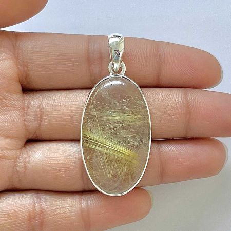 Golden Rutile Pendant