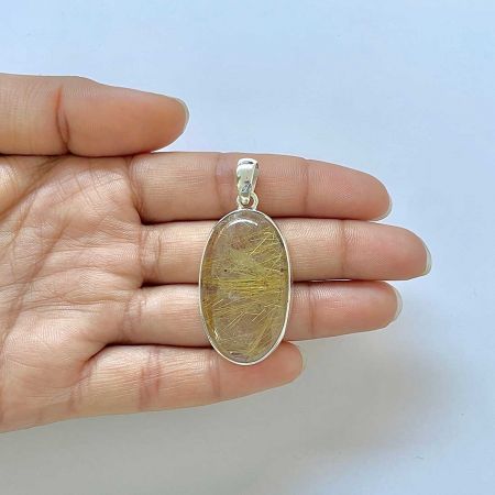 Golden Rutile Pendant
