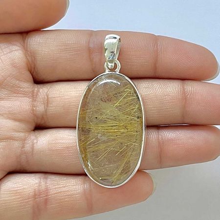 Golden Rutile Pendant