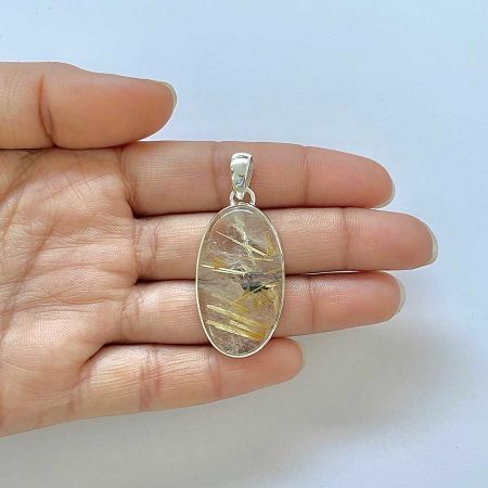 Golden Rutile Pendant
