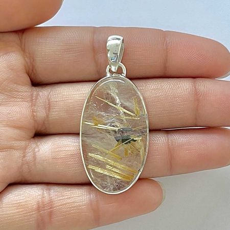 Golden Rutile Pendant