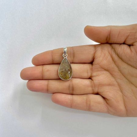Golden Rutile Pendant