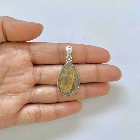 Golden Rutile Pendant