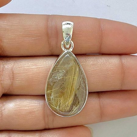 Golden Rutile Pendant