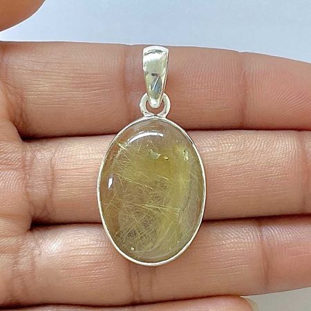 Golden Rutile Pendant