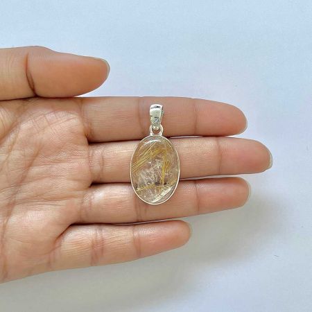 Golden Rutile Pendant