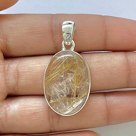 Golden Rutile Pendant