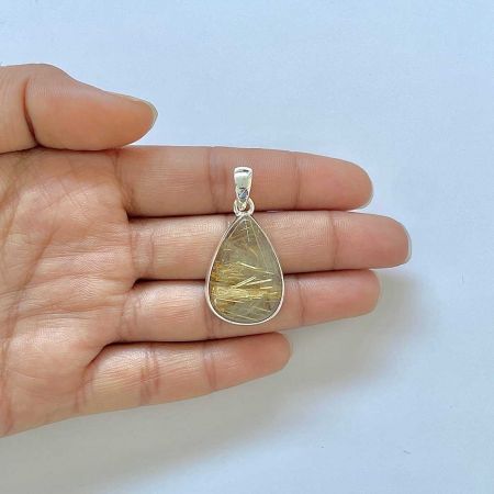 Golden Rutile Pendant