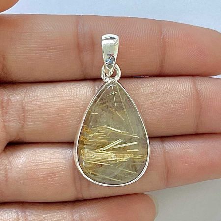 Golden Rutile Pendant